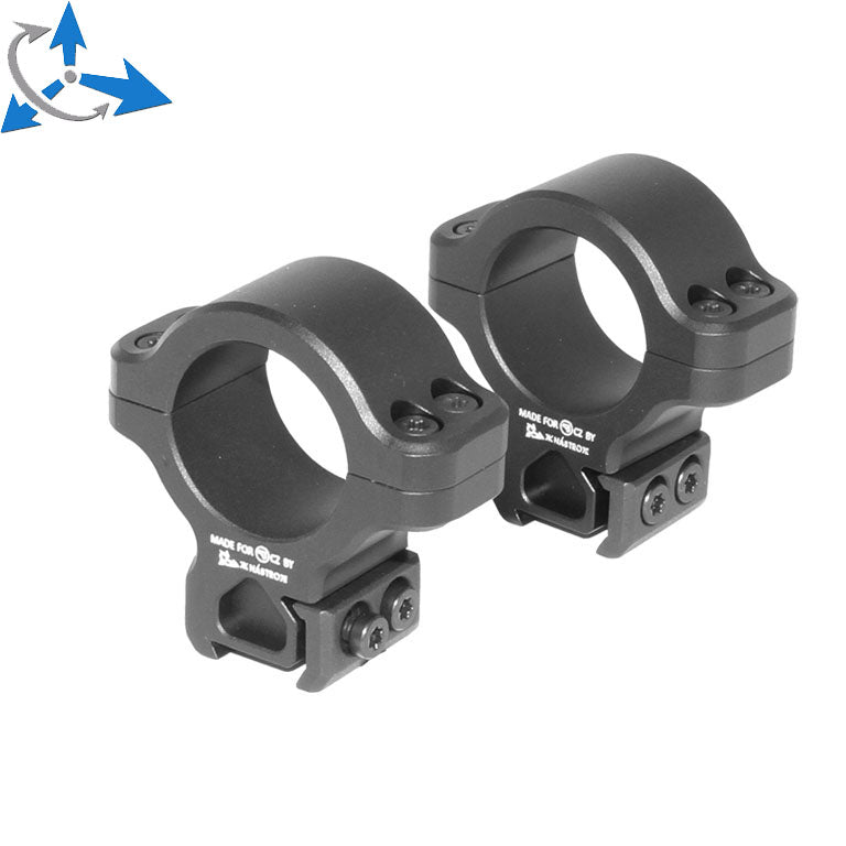 CZ 457 anillas para visor para cola de milano | 1 pulgada [25.4mm] 
